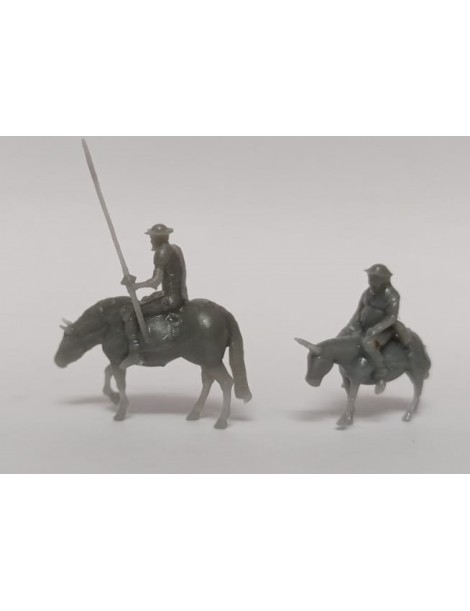 SET FIGURAS D. QUIJOTE Y SANCHO PANZA, TRENCASTILLA TC SP3