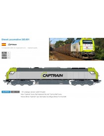 LOCOMOTORA DIESEL 335.001 "CAPTRAIN" SERIE 335, SUDEXPRESS SCAP001N - ENVÍO GRATUITO -