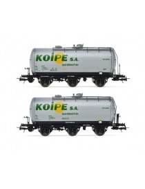 HE6022 ELECTROTREN, SET 2 VAGONES CISTERNAS 3 EJES,  "KOIPE"