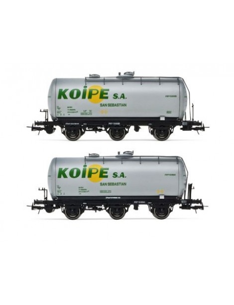 HE6022 ELECTROTREN, SET 2 VAGONES CISTERNAS 3 EJES,  "KOIPE"