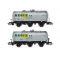 HE6022 ELECTROTREN, SET 2 VAGONES CISTERNAS 3 EJES,  "KOIPE"