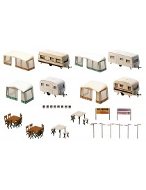 130503 FALLER, SET DE CARAVANAS Y ACCESORIOS DE CAMPING 2