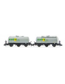 HN6611 ARNOLD, SET 2 VAGONES CISTERNAS 3 EJES "KOIPE"