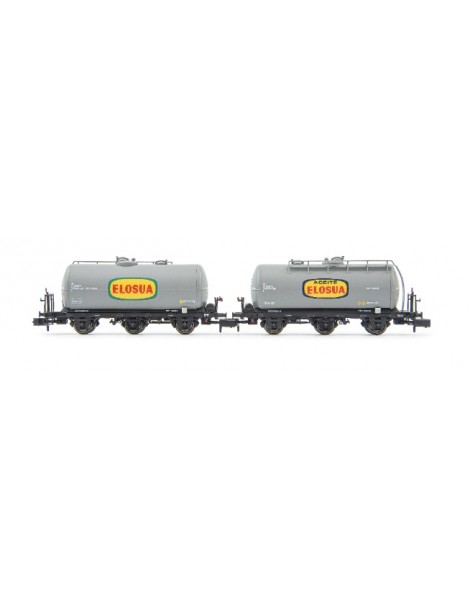 HN6613 ARNOLD, SET 2 VAGONES CISTERNAS 3 EJES "ELOSUA"