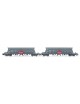 HN6618 ARNOLD, SET 2 VAGONES TOLVA DE 4 EJES FAOOS "ACCIONA"
