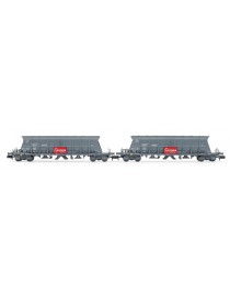 HN6618 ARNOLD, SET 2 VAGONES TOLVA DE 4 EJES FAOOS "ACCIONA"