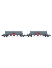 HN6618 ARNOLD, SET 2 VAGONES TOLVA DE 4 EJES FAOOS "ACCIONA"