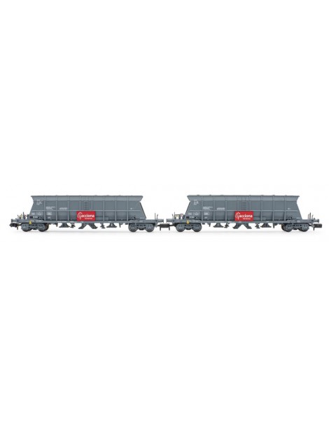 HN6618 ARNOLD, SET 2 VAGONES TOLVA DE 4 EJES FAOOS "ACCIONA"