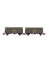 HN6660 ARNOLD, SET 2 VAGONES CERRADOS DE 2 EJES J300.000 "GRAN VELOCIDAD"