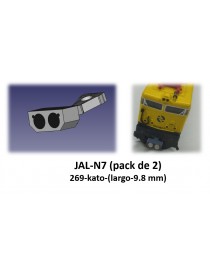 JAL-N7 JUEGO DE DOS ENGANCHES MAGNÉTICOS 269 KATO 9,8 mm- ESCALA N