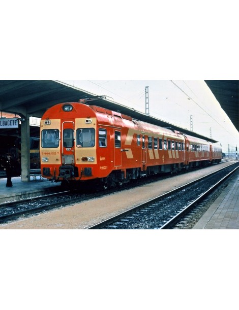 HN2616 ARNOLD AUTOMOTOR ELÉCTRICO 444 RENFE - DECORACIÓN ROJO/AMARILLO