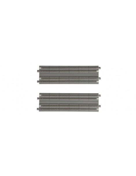 K20-014 KATO 2 TRAMOS VIA RECTA DOBLE EN PLACA DE HORMIGÓN DE 186 MM UNITRACK N