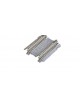 K20-043 KATO 2 TRAMOS DE VÍA RECTA DOBLE DE 62 MM CON CABLE DE CONEXIÓN UNITRACK N
