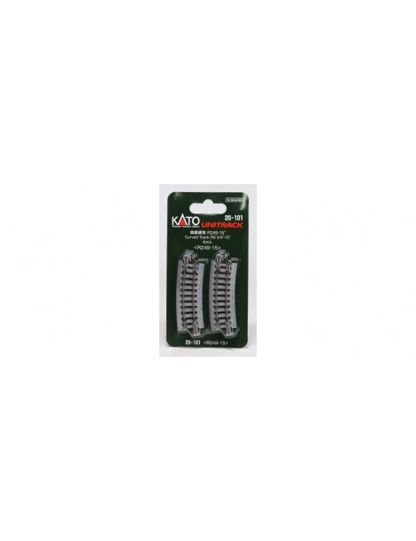 K20-000 KATO 4 TRAMOS VIA RECTA DE 248 MM UNITRACK N