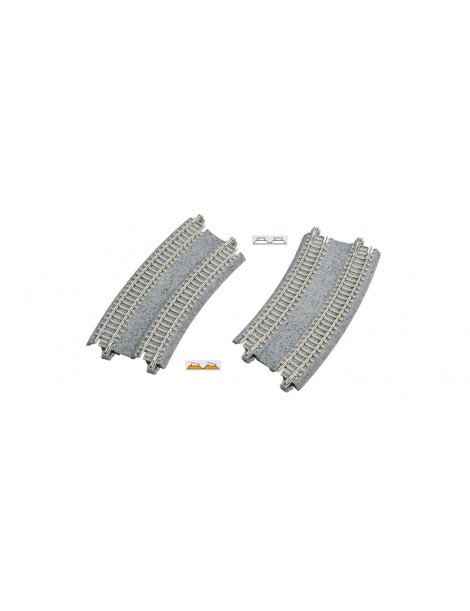 K20-184 KATO TRANSICIÓN A CURVA CON PERALTE VÍA DOBLE CURVA 315/447 MM 22.5º