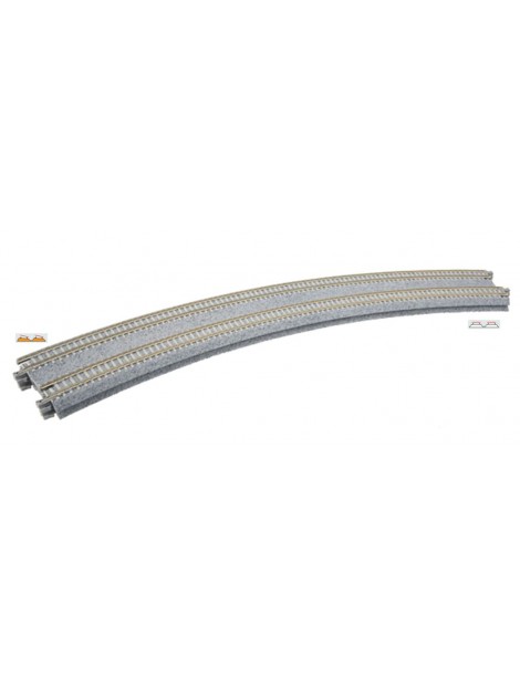 K20-186 KATO TRANSICIÓN A CURVA CON PERALTE VÍA DOBLE CURVA 480/447 MM 22.5º