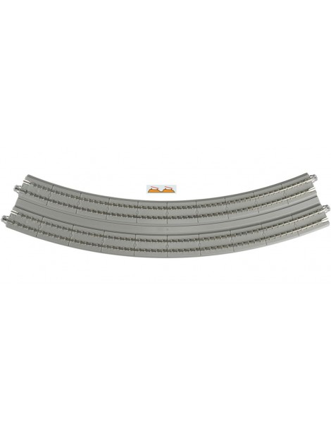 K20-187 KATO CURVA DOBLE PERALTADA CON PLATAFORMA DE HORMIGÓN 414/381 MM 45º
