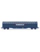 HE6086 ELECTROTREN VAGÓN LONA DE 4 EJES "TRANSFESA" DECORACIÓN AZUL