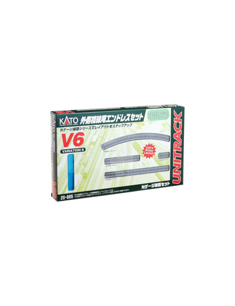 K20-865 KATO SET AMPLIACIÓN ÓVALO EXTERIOR VÍA UNICA V6