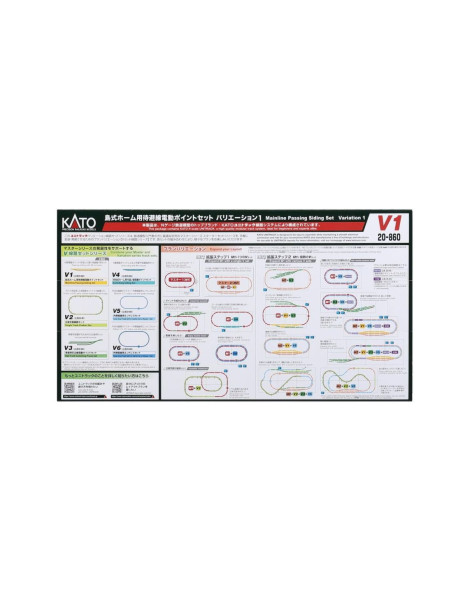 K20-860 KATO SET VÍAS DE PASO CON DESVÍOS V1