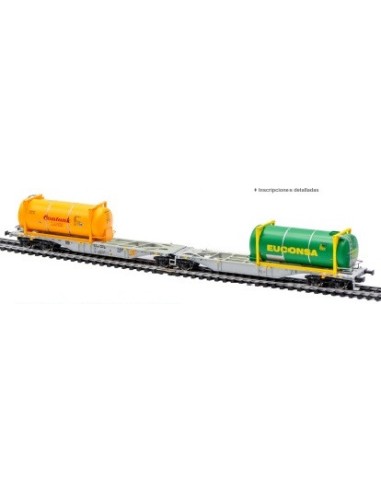 58968 MEHANO VAGÓN SGGMRSS AAE + CONTENEDOR LÍQUIDOS CONTANK + CONTENEDOR  LÍQUIDOS EUCONS