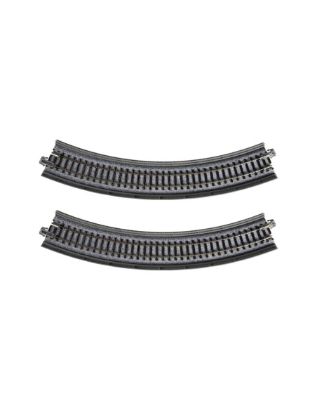 K20-505 KATO VIADUCTO CURVA ELEVADA DE VÍA ÚNICA R249-45º 2 PZAS