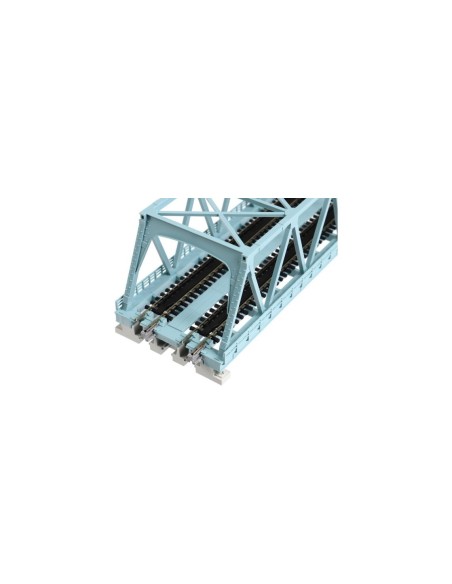 K20-436 KATO PUENTE METÁLICO DE VÍA DOBLE AZUL 248 MM