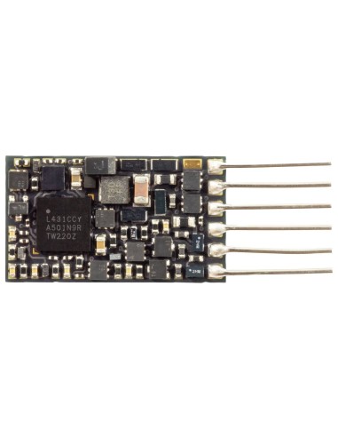 MN160N ZIMO DECODER 6 PINES EQUIPADO POR UNA CARA