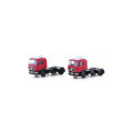 LC4073 MINIS SET 2 CABEZAS CAMIÓN MAN F90 ROJAS
