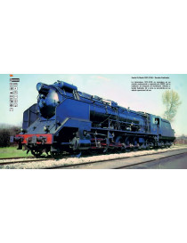 HE2036 ELECTROTREN LOCOMOTORA DE VAPOR 151F-3106 "SANTA FÉ" CON LÁMPARAS ANTIGUAS Y TENDER DE FUÉL