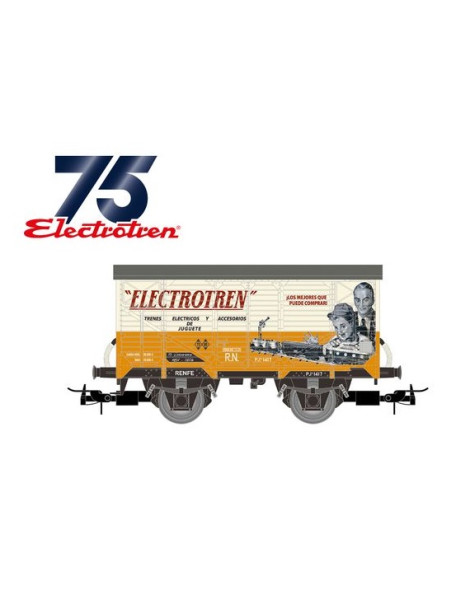 HE6093 ELECTROTREN VAGÓN CERRADO DE DOS EJES R.N. TIPO J UNIFICADO CORTO
