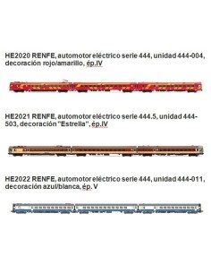 Set 3 automotores 444 Electrotren HE2020 - HE2021 - HE2022