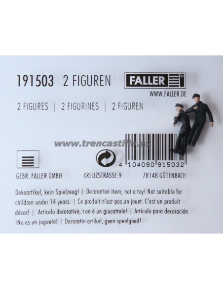 Set dos figuras obreros, Faller 191503