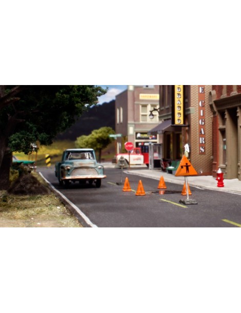 Marcador carreteras blanco, woodland scenics c1291