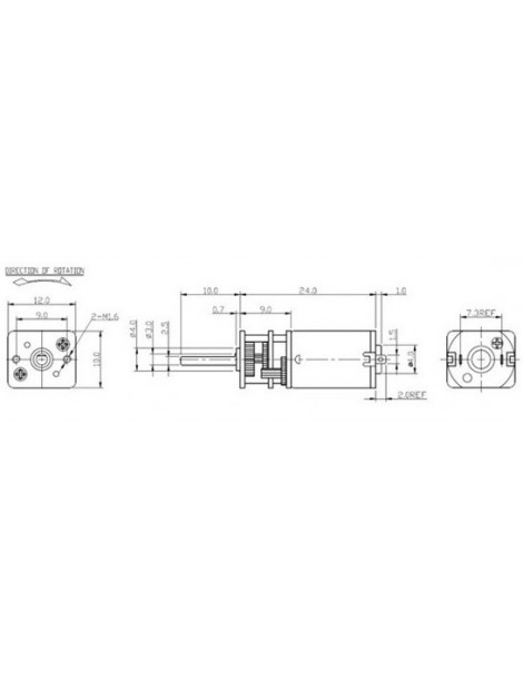 Micromotor 60 rpm 6v dc, TC 60R