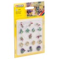 CONJUNTO 17 PLANTAS DE JARDIN LASER CUT MINIS, NOCH 14050