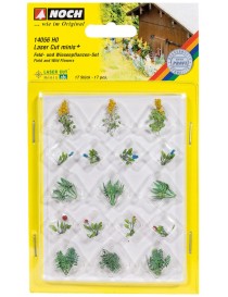CONJUNTO 17 PLANTAS LASER CUT MINIS, NOCH 14054