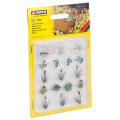 CONJUNTO 17 PLANTAS DE FLORES DE AGUA LASER CUT MINIS, NOCH 14052