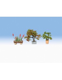 CONJUNTO 9 MACETAS CON FLORES LASER CUT MINIS, NOCH 14012 2