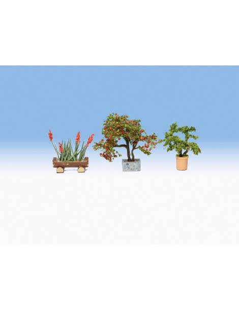 CONJUNTO 17 PLANTAS LASER CUT MINIS, NOCH 14054