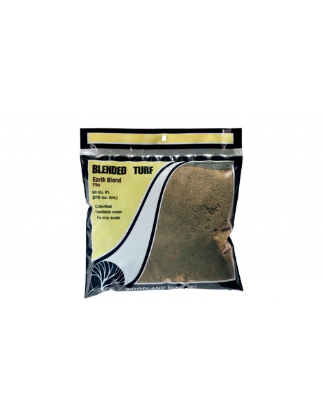 CÉSPED FINO MEZCLA TIERRA, WOODLAND SCENICS T50