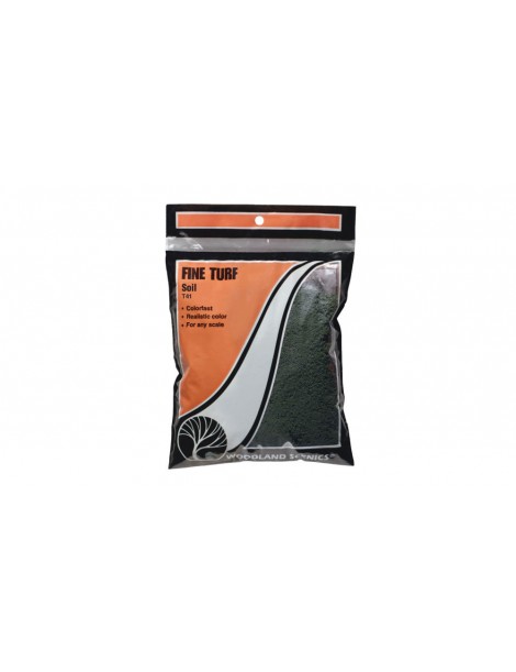 VEGETACIÓN ESPONJOSA FINA TIERRA OSCURA, WOODLAND SCENICS T41