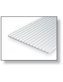 PLANCHA EN "U" DE POLIESTIRENO 1,00 MM X 1,80 MM - 15 X 30 CM, EVERGREEN 4542