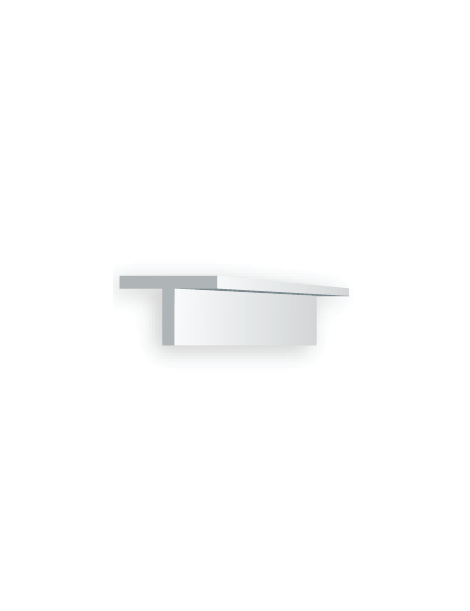 TIRAS RECTANGULARES DE POLIESTIRENO BLANCO (35CM), EVERGREEN 100