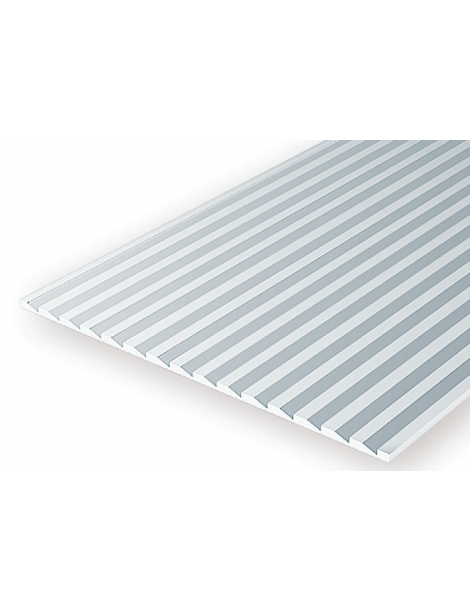 TIRAS RECTANGULARES DE POLIESTIRENO BLANCO (35CM), EVERGREEN 100