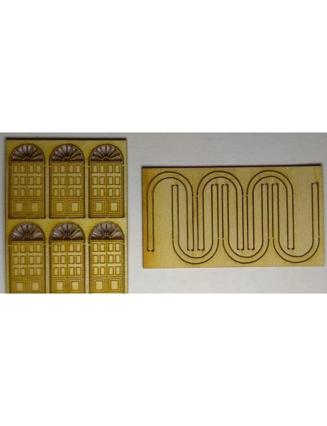 SET 6 PUERTAS DE ESTACIÓN CIEGAS + MARCOS, TRENCASTILLA TCA01