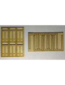 SET 6 PUERTAS DE ESTACIÓN CIEGAS + MARCOS, TRENCASTILLA TCA01