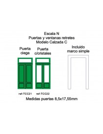 SET 6 PUERTAS DE ESTACIÓN CIEGAS + MARCOS, TRENCASTILLA TCA01 2