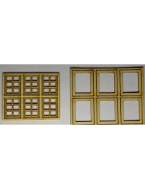 SET 6 VENTANAS CIEGAS DE ESTACIÓN + MARCOS, TRENCASTILLA TCA04