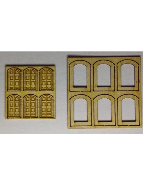SET 6 PUERTAS DE ESTACIÓN CIEGAS + MARCOS, TRENCASTILLA TCA01